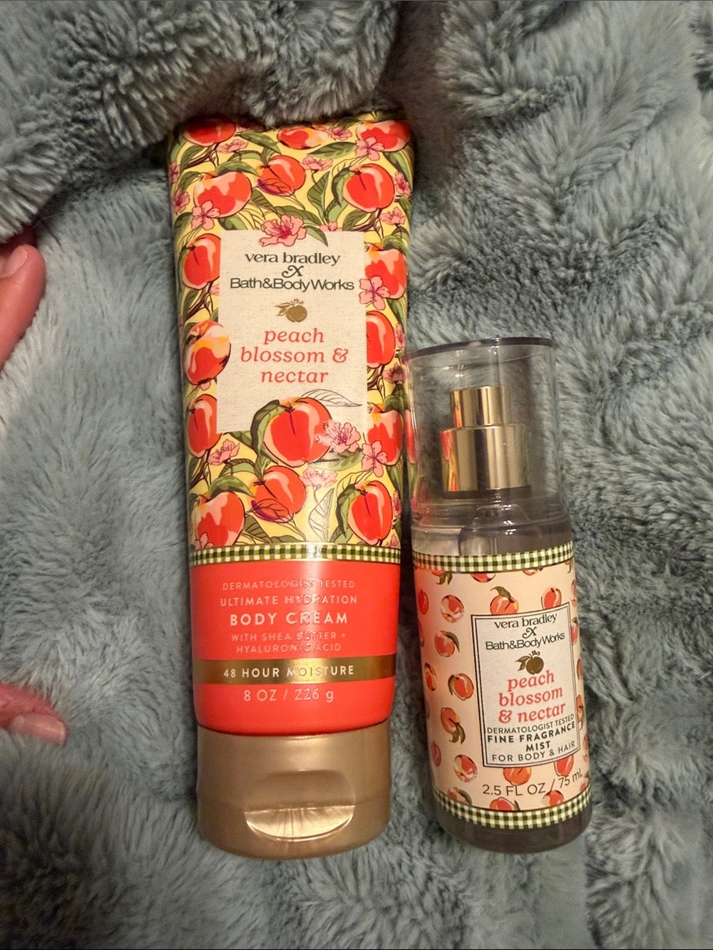 Bath and body works Peach Blossom & Nectar Body Cream & Fine Fragrance